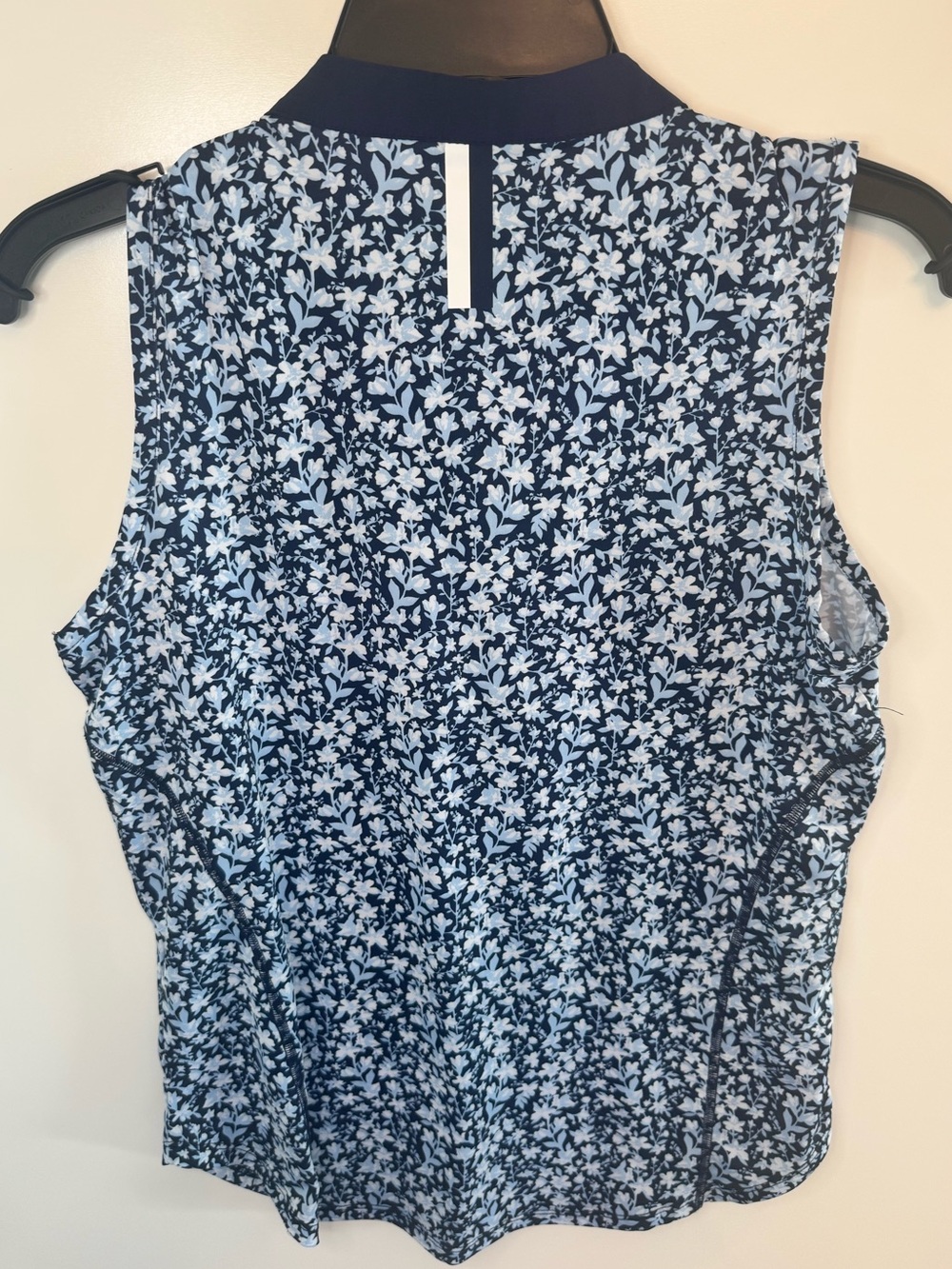 Rhoback x Chessie Sales Floral Sleeveless Quarter Zip Golf Top Womens Small - Picture 2 of 5
